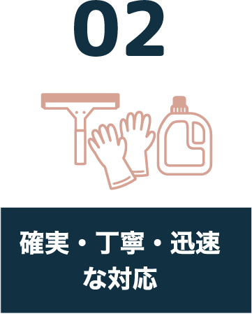 02 確実・丁寧・迅速な対応