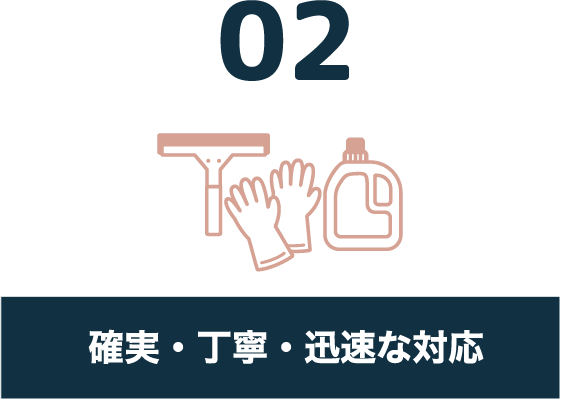 02 確実・丁寧・迅速な対応